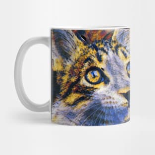 Abstract Colorful Cat Painting Mug